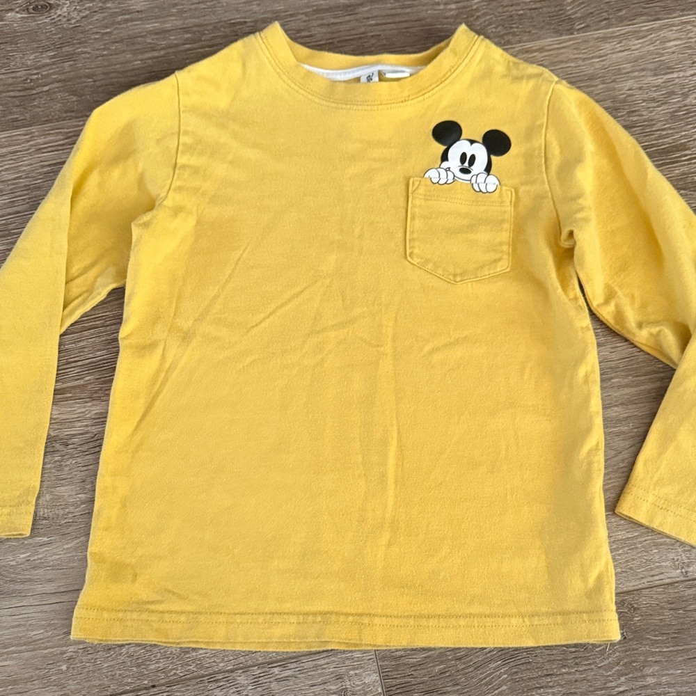 Disney x Janie and Jack Mustard Yellow top Size 4!